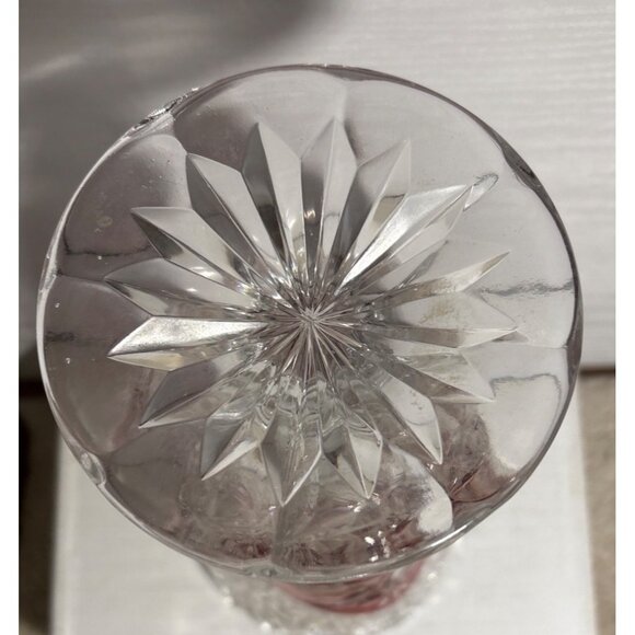 Hofbauer Byrdes Crystal Vase With Bird Motif & Ruby Red Overlay 10.5" Tall Vtg - Picture 8 of 13